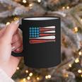 Baseball American Flag Patriotic USA Pride Graphic Print Coffee Mug