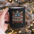 Baseball Dad BBQ Grill Dad's Game Plan Baseball & Barbecues Graphic Print Coffee Mug Baseball Dad BBQ Grill Dad's Game Plan Baseball & Barbecues Graphic Print Coffee Mug