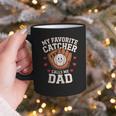 Baseball Dad Father's Day Catcher Men Graphic Print Coffee Mug