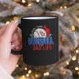Baseball Dad Life Happy Fathers Day Dad Daddy Baseball Lover Graphic Print Coffee Mug