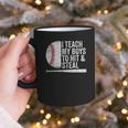 Baseball Dads Baseball Dad I Teach My Boys To Hit And Steal Graphic Print Coffee Mug Baseball Dads Baseball Dad I Teach My Boys To Hit And Steal Graphic Print Coffee Mug