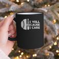 Baseball Fan I Yell Because I Care Baseball Dads Graphic Print Coffee Mug