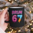 Baseball Ice Cream Drip Number 67 Player Or 67th Birthday Graphic Print Coffee Mug