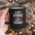 Baseball Joke Tee I Hit Bombs For Hot Moms Player Pitcher Graphic Print Coffee Mug Baseball Joke Tee I Hit Bombs For Hot Moms Player Pitcher Graphic Print Coffee Mug