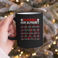 Baseball Mom Alphabet Parent Mama Player Game Sport Fan Graphic Print Coffee Mug
