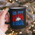 In My Baseball Mom Era Groovy Baseball Mother's Day US Flag Graphic Print Coffee Mug In My Baseball Mom Era Groovy Baseball Mother's Day US Flag Graphic Print Coffee Mug
