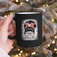 Baseball Mom Messy Bun Hair Player Mom Graphic Print Coffee Mug Baseball Mom Messy Bun Hair Player Mom Graphic Print Coffee Mug