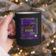 Baseball Mom Traits For Great Mothers Grey And Purple Graphic Print Coffee Mug Baseball Mom Traits For Great Mothers Grey And Purple Graphic Print Coffee Mug
