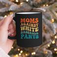 Baseball Moms Against Baseball Pants Groovy Softball Graphic Print Coffee Mug Baseball Moms Against Baseball Pants Groovy Softball Graphic Print Coffee Mug