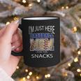 Baseball Sport I’m Just Here For The Snacks Baseball Mom Graphic Print Coffee Mug