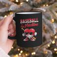 Baseball Is My Valentine Shirt Heart Drip Baseball Lovers Graphic Print Coffee Mug