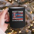 Best Dad Coach Ever Baseball Dad American Flag 4th Of July Graphic Print Coffee Mug Best Dad Coach Ever Baseball Dad American Flag 4th Of July Graphic Print Coffee Mug