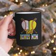 Bonus Mom Of Both Half Baseball Softball Ice Cream Drip Graphic Print Coffee Mug Bonus Mom Of Both Half Baseball Softball Ice Cream Drip Graphic Print Coffee Mug