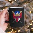 Boricua Puerto Rico Baseball Coqui Frog Pava Hat Fan Graphic Print Coffee Mug