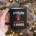 Boys Baseball Valentines Shirt Sterling Hearts Baseball Graphic Print Coffee Mug