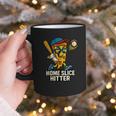 Boys Pizza Theme Baseball Home Hitter Graphic Print Coffee Mug
