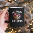 Busy Raising Ballers Basketball Baseball Mom For Women Graphic Print Coffee Mug