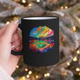 Colorful Baseball Field Home Run Baseball Player Fans Graphic Print Coffee Mug