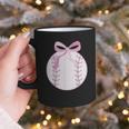Coquette Baseball Mom Pink Bow Baseball Mama Graphic Print Coffee Mug Coquette Baseball Mom Pink Bow Baseball Mama Graphic Print Coffee Mug
