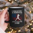 I Created Monster She Calls Me Dad Baseball Dad Graphic Print Coffee Mug I Created Monster She Calls Me Dad Baseball Dad Graphic Print Coffee Mug