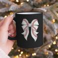 Cute Baseball Coquette Bow For Women Girls Baseball Mama Mom Graphic Print Coffee Mug