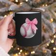 Cute Coquette Baseball Pink Bow Player & Fan Girls Graphic Print Coffee Mug