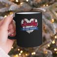Daddy Of The Rookie Baseball Dad Retro Love Heart Birthday Graphic Print Coffee Mug