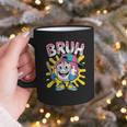 Drip Baseball Boy Youth Kid Ice Cream Dripping Baseball Bruh Graphic Print Coffee Mug