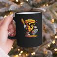 Drippy Pizza Baseball Slice Cartoon Sports Food Graphic Print Coffee Mug Drippy Pizza Baseball Slice Cartoon Sports Food Graphic Print Coffee Mug