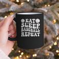 Eat Sleep Baseball Repeat Baseball Lover Baseball Mom Girls Graphic Print Coffee Mug