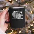 Eat Sleep Baseball Repeat Baseball Player Men Boys Graphic Print Coffee Mug Eat Sleep Baseball Repeat Baseball Player Men Boys Graphic Print Coffee Mug