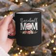 Floral Baseball Mom Mother's Day Cute Baseball Mama Mommy Graphic Print Coffee Mug