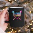 Happy 100 Days Of School Baseball Drip 100th Day Of School Graphic Print Coffee Mug Happy 100 Days Of School Baseball Drip 100th Day Of School Graphic Print Coffee Mug