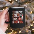 Happy 100 Days Of School Baseball Football PE Teacher Graphic Print Coffee Mug Happy 100 Days Of School Baseball Football PE Teacher Graphic Print Coffee Mug
