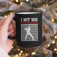 I Hit 100 Days Of School Baseball 100 Day Of School Graphic Print Coffee Mug I Hit 100 Days Of School Baseball 100 Day Of School Graphic Print Coffee Mug
