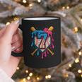 HUGvyn 7th Birthday Baseball Ice Cream Drip Number 7 Kid Boy Graphic Print Coffee Mug