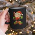 Ice Cream Drip Baseball Christmas Baseball Drip Candy Cane Graphic Print Coffee Mug Ice Cream Drip Baseball Christmas Baseball Drip Candy Cane Graphic Print Coffee Mug