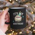 Its My Birthday Vintage Baseball Celebration For Men Kids Graphic Print Coffee Mug