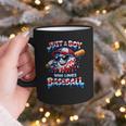 Just A Boy Who Loves Baseball Patriotic Drip For Youth Boys Graphic Print Coffee Mug Just A Boy Who Loves Baseball Patriotic Drip For Youth Boys Graphic Print Coffee Mug