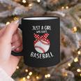 Just A Girl Who Loves Baseball Cute Retro Baseball Lover Graphic Print Coffee Mug Just A Girl Who Loves Baseball Cute Retro Baseball Lover Graphic Print Coffee Mug