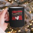 Loud Proud Baseball Mom Red Team Leopard Baseball Mom Squad Graphic Print Coffee Mug