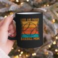 Loud And Proud Baseball Mom Vibrant Colorful Stripe Graphic Print Coffee Mug Loud And Proud Baseball Mom Vibrant Colorful Stripe Graphic Print Coffee Mug