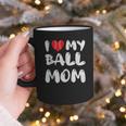 I LOVE MY BASEBALL MOM Graphic Print Coffee Mug I LOVE MY BASEBALL MOM Graphic Print Coffee Mug