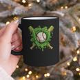 Lucky Shamrock Baseball Gloves Drip St Patrick's Day Boys Graphic Print Coffee Mug