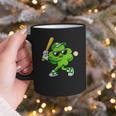 Lucky Shamrock Playing Baseball St Patrick's Kids Boys Graphic Print Coffee Mug