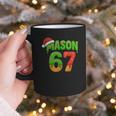 Mason 67 Christmas Ice Cream Drip Meme Six Seven Baseball Graphic Print Coffee Mug Mason 67 Christmas Ice Cream Drip Meme Six Seven Baseball Graphic Print Coffee Mug