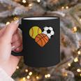 Mom Sports Heart Soccer Basketball Baseball Softball Graphic Print Coffee Mug Mom Sports Heart Soccer Basketball Baseball Softball Graphic Print Coffee Mug
