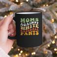 Moms Against Baseball Pants Retro Baseball Mom Graphic Print Coffee Mug Moms Against Baseball Pants Retro Baseball Mom Graphic Print Coffee Mug
