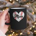 Mother's Day Distressed Heart Baseball Mom Mama Sport Fan Graphic Print Coffee Mug