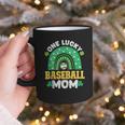 One Lucky Baseball Mom St Patricks Day Rainbow Mother Mama Graphic Print Coffee Mug